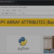 Numpy Basics 2 NumPy Array Attributes