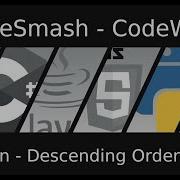 CodeSmash CodeWars Descending Order Ep3