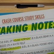 Taking Notes Crash Course Study Skills 1