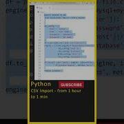 Python Tutorial Import CSV File To Table Python Automation Python For Beginners In Telugu Shorts