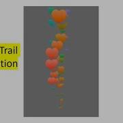 Heart Trail Animation Using JavaScript