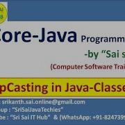 86 UpCasting In Java Classes Type Casting In Inheritance Base Class And Sub Class