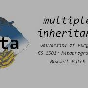 Multiple Inheritance Metaprogramming 2020 Lecture 1