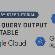 Save BigQuery Query Output As A Table Using BigQuery API In Python Google BigQuery Tutorial
