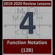 19 20 Review Lesson 4 Function Notation 12B