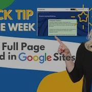 NEW Full Page Embed In Google Sites