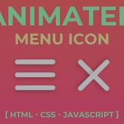 How To Create Animated Menu Icon Using CSS Animation Hamburger Icon