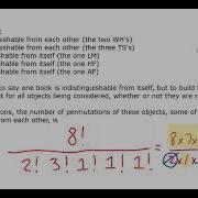 MATH 1332 10 2 6 The Permutation Formula For Indistinguishable Objects