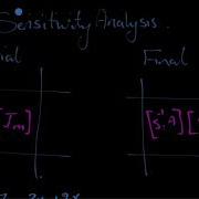 Sensitivity Analysis Part 1