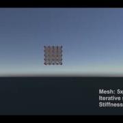 Positions Based Dynamics Deformable Cube