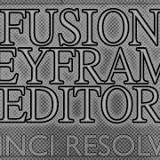 DaVinci Resolve 16 Fusion Keyframe Editor Tutorial