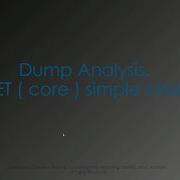 NET Core Debugging Part 1 Simple Managed Crash Dump Analysis With SOS