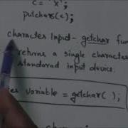 SINGLE CHARACTER INPUT OUTPUT FUNCTION Getchar AND Putchar Programming In C 16