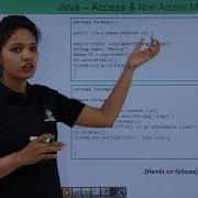 Java Access Non Access Modifier Example