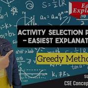 Activity Selection Problem Using Greedy Method In Hindi Example DAA Algorithm Design Analysis