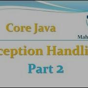Core Java 65 Exception Handling Part 2