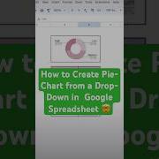 Create Dynamic Pie Charts From A Drop Down In Google Sheets