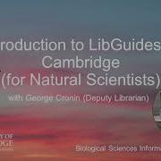 Introduction To LibGuides For Natural Sciences Students