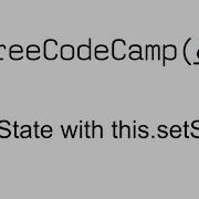 Set State With This SetState React Free Code Camp