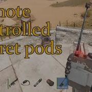 Rust Building Remote Controled Automatic Turret Pods OP Build