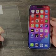 IPhone 15 все модели Как установить защитное стекло на экран БЕЗ ПУЗЫРЕЙ