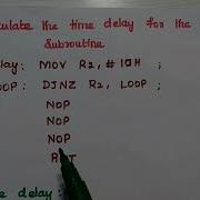 Time Delay Calculation Of 8051 Microcontroller MPMC