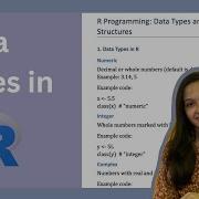 2 Data Types In R Programming R Tutorial For Beginners