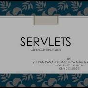 Servlet Generic Servlet Http Servlet Servlet Life Cycle