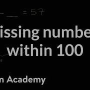 Missing Numbers In Addition And Subtraction 2nd Grade Khan Academy