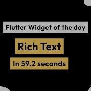 Rich Text Flutter Widget Of The Day 2