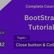 Close Button Or Collapse In Bootstrap 5 Tutorial In Bangla How To Create Close Button Or Collapse