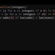 Python Find The Parity Outlier Codewars 6KYU