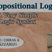 Propositional Logic A Very Simple Logic Syntax