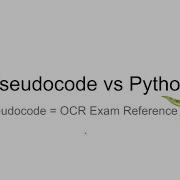 OCR J277 Exam Reference Language Vs Python GCSE Computer Science