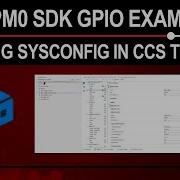 MSPM0 SDK GPIO Example Using SysConfig In CCS Theia