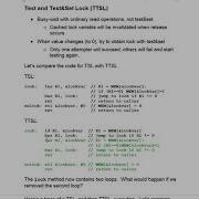 Lecture 16c Test And Test And Set Lock TTSL