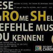 Chromebook CROSS Analyze Your Battery Health And Much More With Chrome Shell German 2020