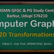 2D Transformations