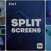 Master Multiscreen Magic 5 Split Screen Transitions After Effects Template Tutorial