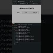 Tabs Animation With CSS And JS