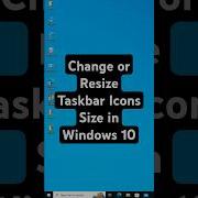 Change Or Resize Taskbar Icons Size In Windows 10