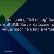 Using PMem For A SQL Server In A VMware VM