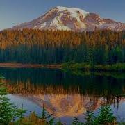 Sunrise Timelapse At Mount Rainier Over Reflection Lake
