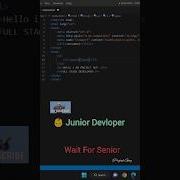 Junior Developer VS Senior Developer Coading Webdevelopment Funny Chatgpt Shorts