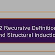 3 2 Recursive Definitions And Structural Induction
