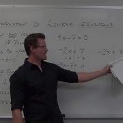 Introduction To Linear Equations TTP Video 5