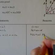 B 5 Ex 3 Two Column Proof