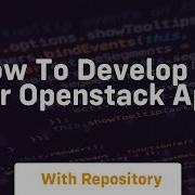 How To Develop For Openstack Api S