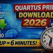 Quartus Prime Download 2026 Setup In 6 Minutes