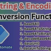 Base64 Base64ToString Base64Tobinnary Decodebase64 DataUri Conversion Function In Power Automate